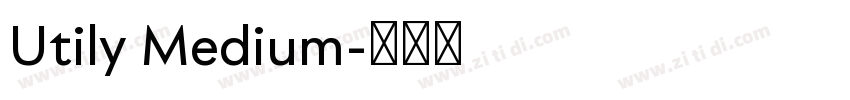 Utily Medium字体转换